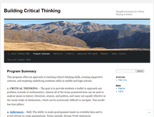 Tablet Screenshot of buildingcriticalthinking.com